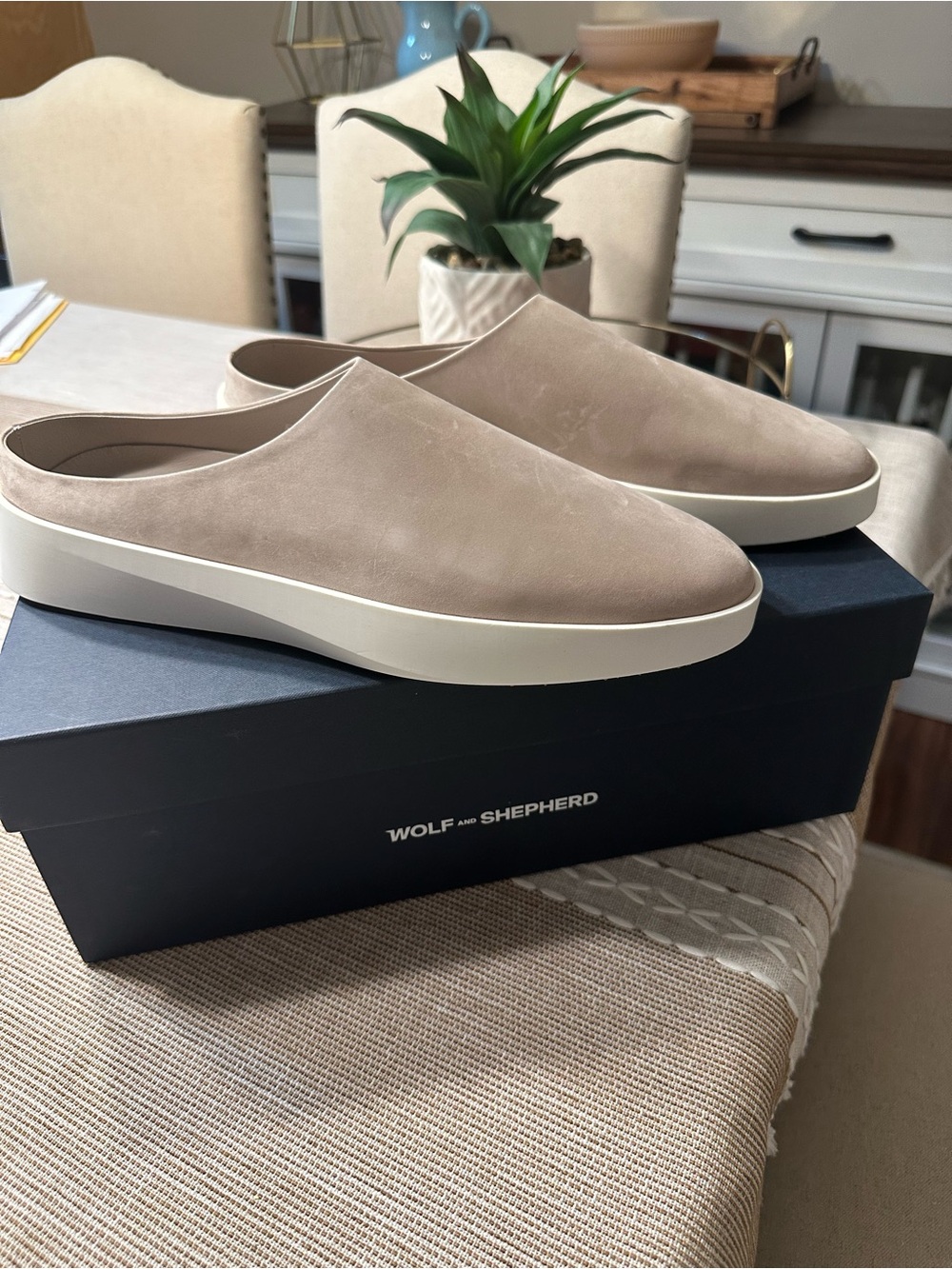 Wolf & Shepherd Cruise Men's Slip-On Mule Sneakers - Lunar Gray Sz 10 - Picture 4 of 5